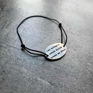 🔥Sterling silver 🔥“Los milagros estan donde...”